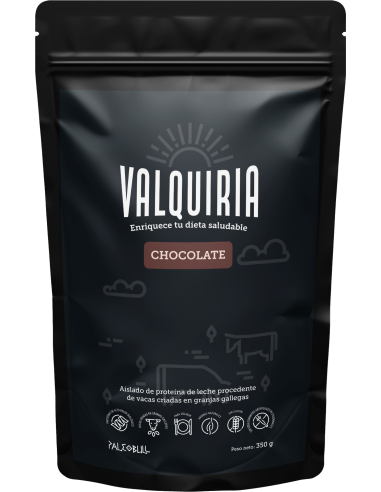 Valquiria: Aislado de Proteína de Leche Sabor Chocolate 350 G