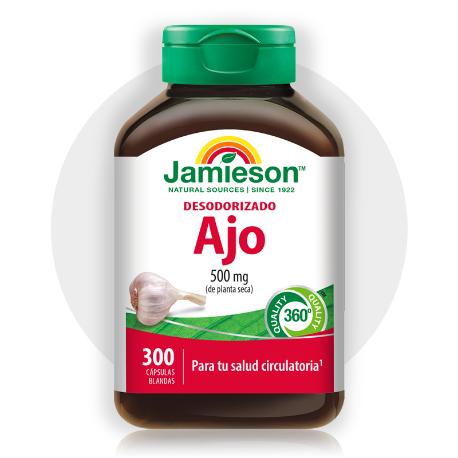 JAMIESON AJO DESODORIZADO 500 MG 300 CÁPS.