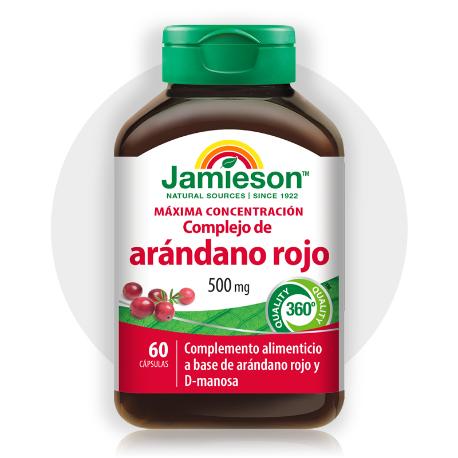 JAMIESON ARANDANO ROJO 500 MG 60 CÁPS.