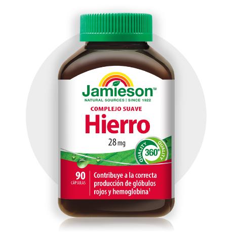 JAMIESON HIERRO COMPLEJO SUAVE 28 MG 90 CÁPS. 