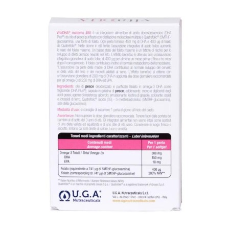 VITA DHA MATERNA 450 30 CÁPS. BLANDAS