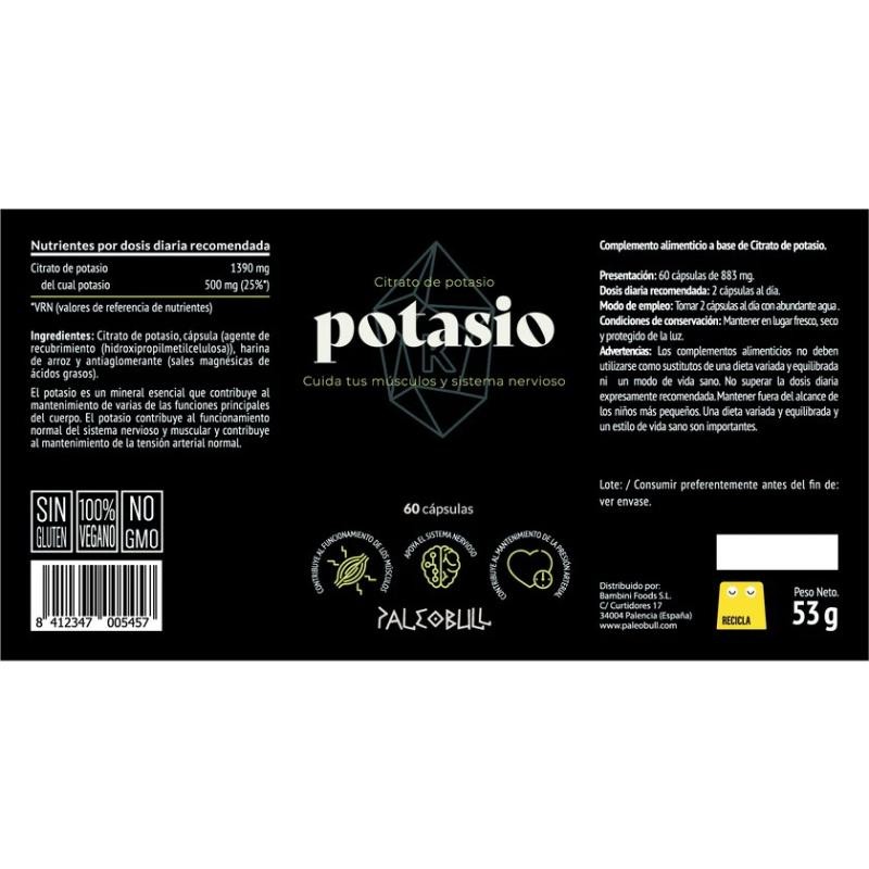 PB POTASIO CITRATO 60 CÁPS.