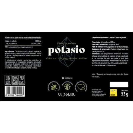 PB POTASIO CITRATO 60 CÁPS.