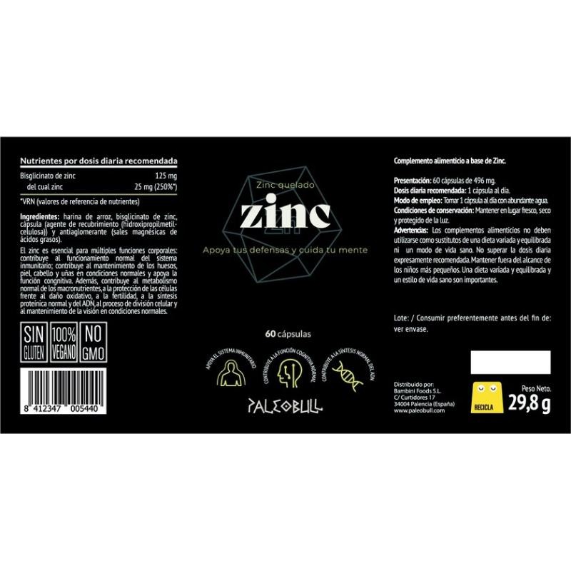 PB ZINC BISGLICINATO 60 CÁPS.