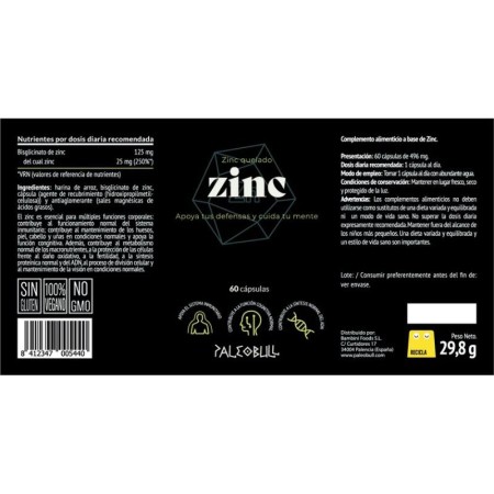 PB ZINC BISGLICINATO 60 CÁPS.