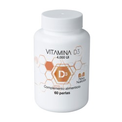 Vitamina D3  4.000 UI. 60 perlas