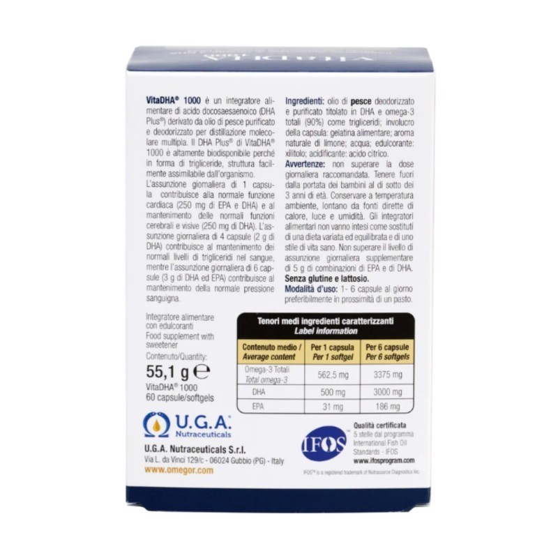 Vita DHA 1000 60 Perlas