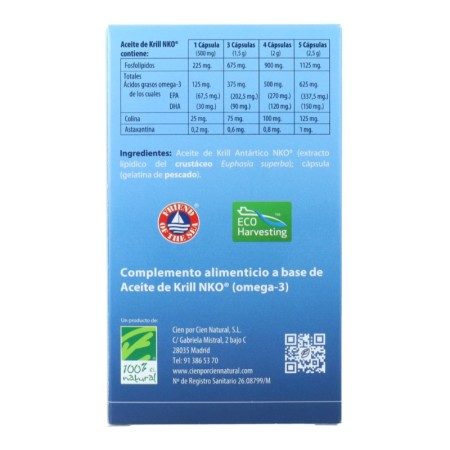 Aceite de Krill NKO 500 Mg. 80 Perlas