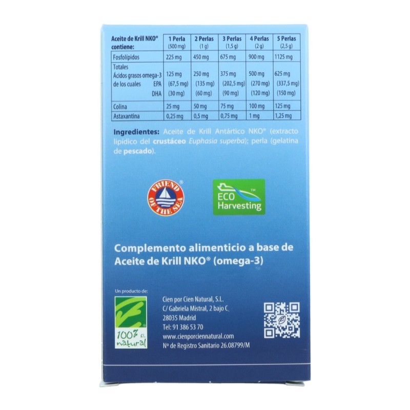 Aceite de Krill NKO 500 Mg. 40 Perlas