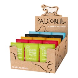 Pack Barritas 5 Sabores PaleoBull (Cacao, Coco, Plátano, Naranja, Melocotón). 50 G- 15 Unidades