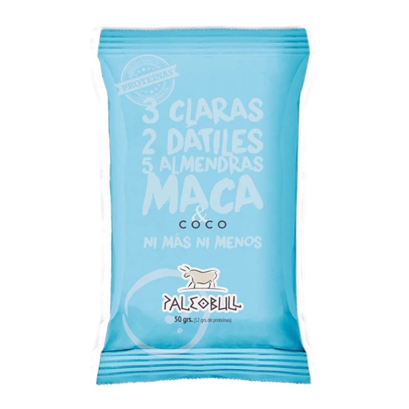 Barrita de Almendra, Coco y Maca PaleoBull. 50 G- 1 Unidad