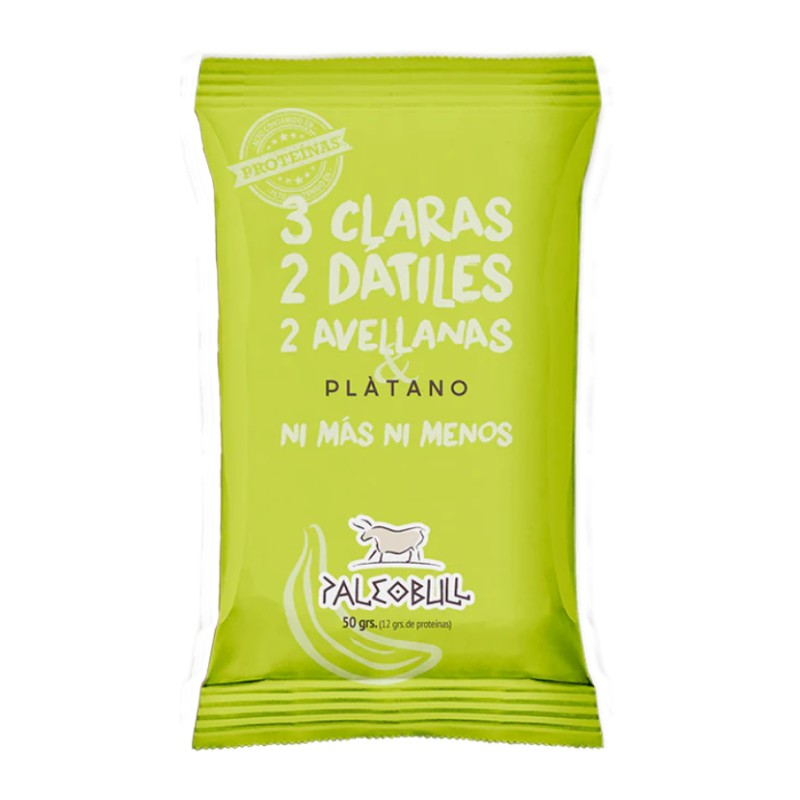 Barrita de Avellana y Plátano PaleoBull. 50 G- 1 Unidad