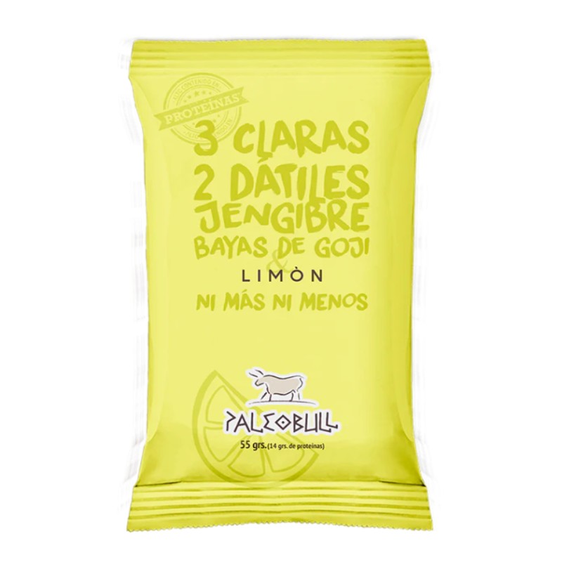 Barrita de Limón, Goji y Jengibre PaleoBull. 55 G- 1 Unidad