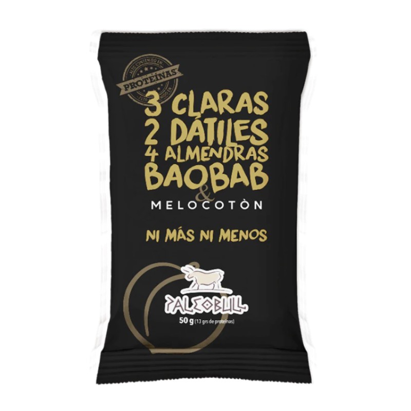 Barrita de Melocotón y Baobab Paleobull. 50 G- 1 Unidad