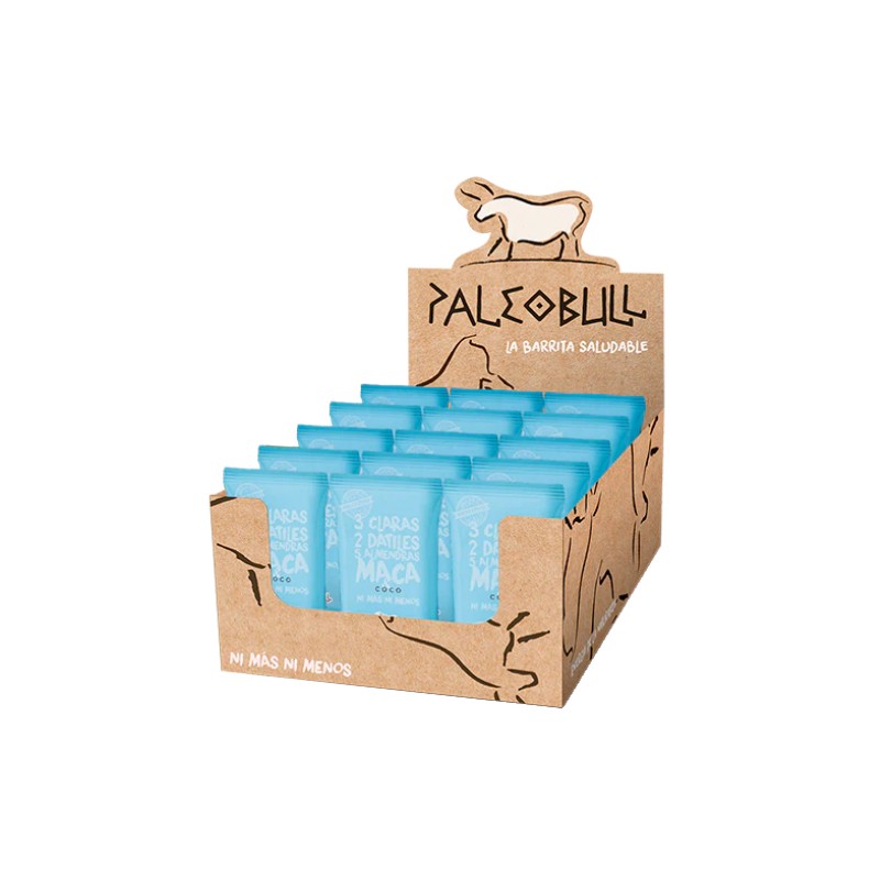 Pack Barritas Coco y Maca PaleoBull. 50 G- 15 Unidades