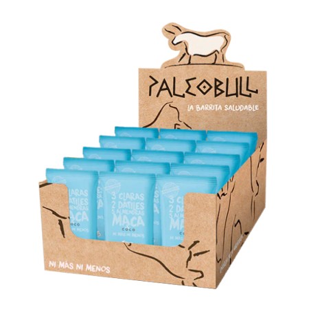 Pack Barritas Coco y Maca PaleoBull. 50 G- 15 Unidades Pack Barritas Coco y Maca PaleoBull. 50 G- 15 Unidades