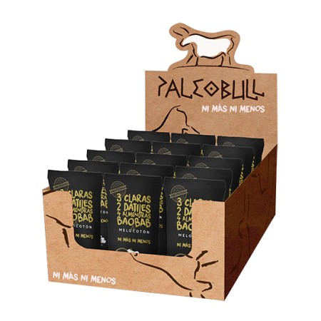 Pack Barritas Melocotón PaleoBull. 55 G- 15 Unidades