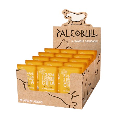 Pack Barritas Naranja y Chía PaleoBull. 50 G- 15 Unidades