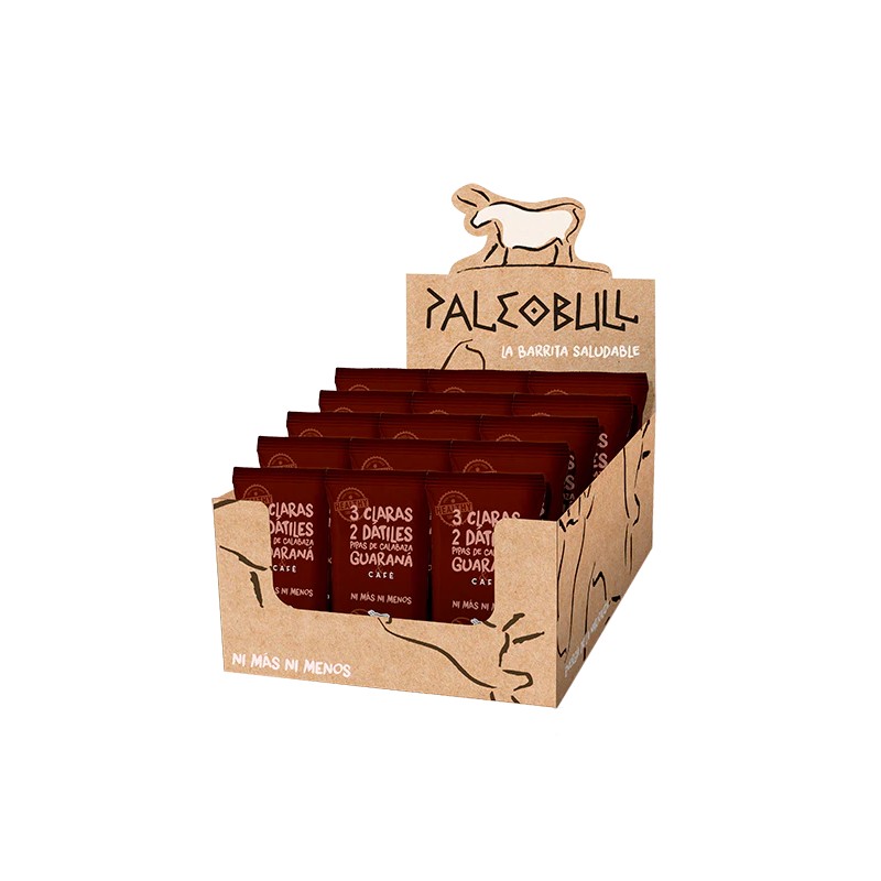 Pack Barritas Café y Guaraná PaleoBull. 55 G- 15 Unidades