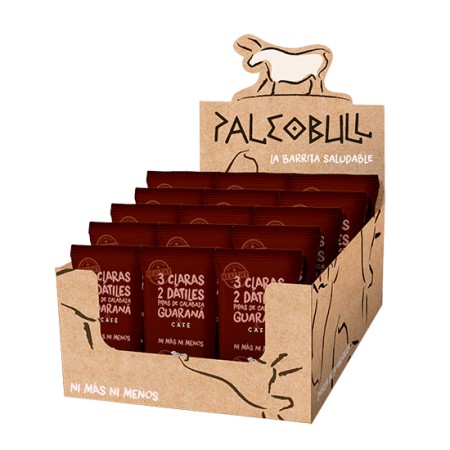 Pack Barritas Café y Guaraná PaleoBull. 55 G- 15 Unidades