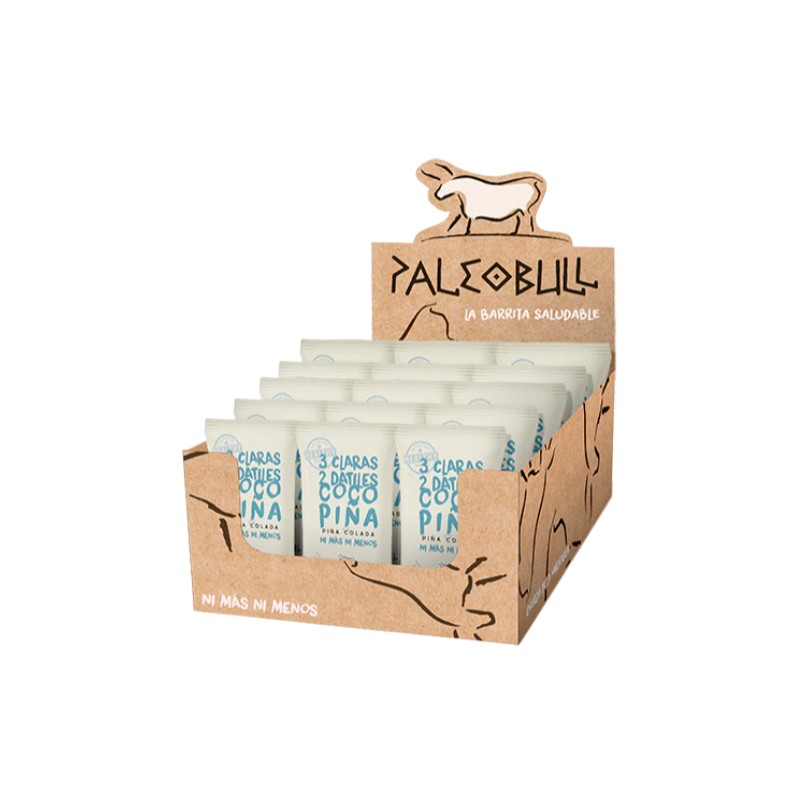 Pack Barritas Piña Colada PaleoBull. 55 G- 15 Unidades