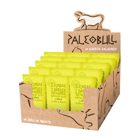 Pack Barritas Limón, Goji y Jengibre PaleoBull. 55 G- 15 Unidades