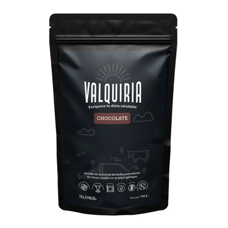 Valquiria: Aislado de Proteína de Leche Sabor Chocolate. 750 G