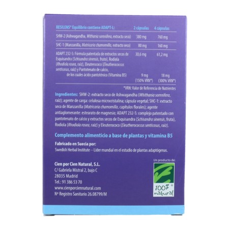Resiliens® Equilibrio. 60 Cápsulas