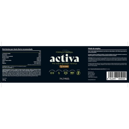 Activa: Pre-entreno CON cafeína