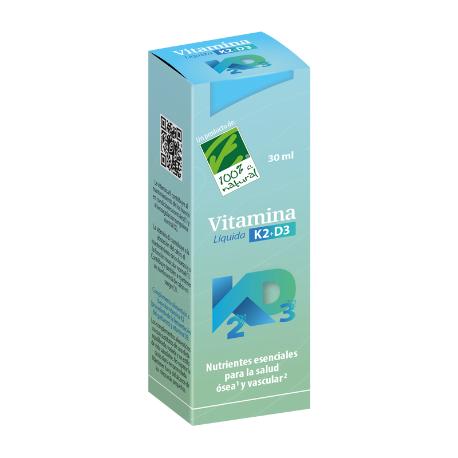 100% NATURAL VIT. K2 + D3 LÍQUIDA 30 ML