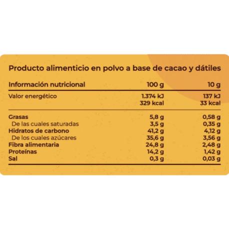 PB DAKAW: CACAO Y DÁTIL EN POLVO 300 G