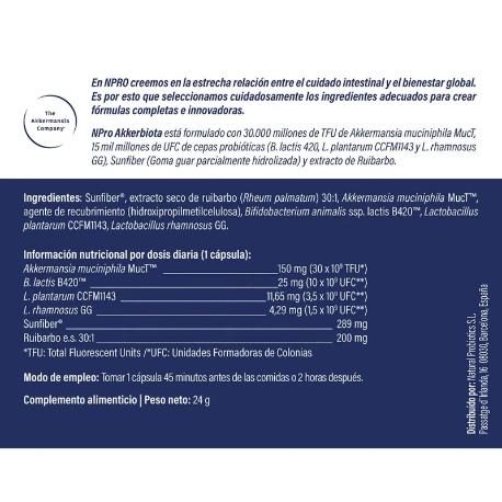 NPRO AKKERBIOTA 30 CÁPS.