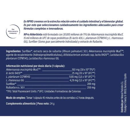 NPRO AKKERBIOTA 30 CÁPS.