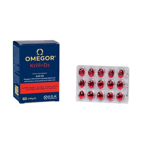 OMEGOR KRILL + VIT D3 60 CÁPS.