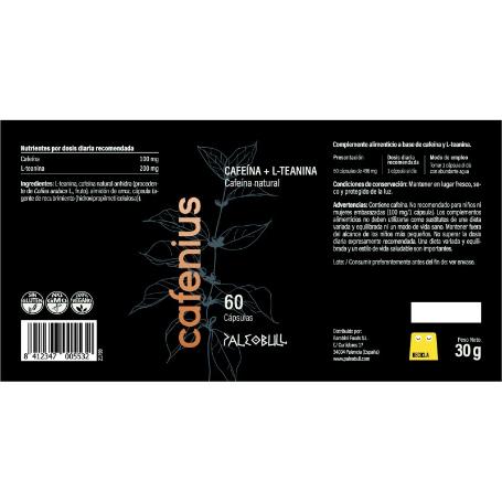 PB CAFENIUS CON CAFEÍNA Y L-TEANINA 60 CÁPS.