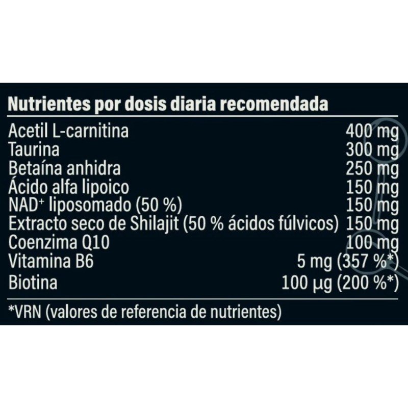 Mito Salud Mitocondrial: PQQ + COQ10. 30 Cápsulas