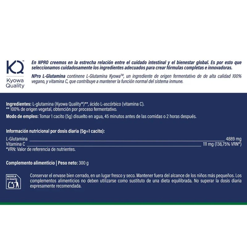 L-Glutamina + vit.C. 300 g