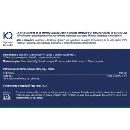 L-Glutamina + vit.C. 300 g