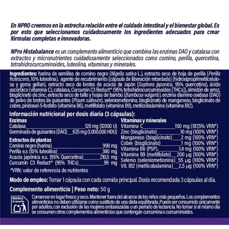 NPRO HISTABALANCE 60 CÁPS.