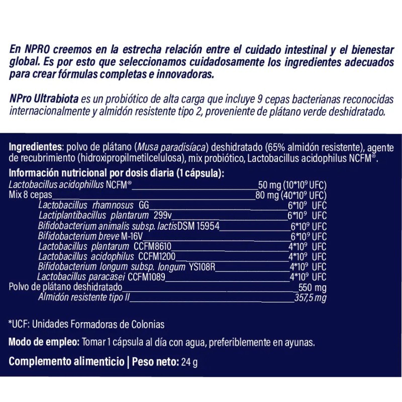 Ultrabiota 30 CÁPS.