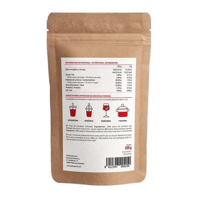 Arándano rojo. 100 G.