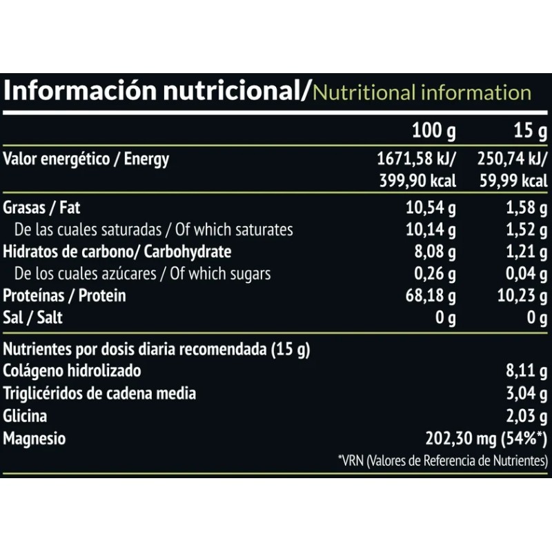 Elixir Sabor Vainilla. 450 G
