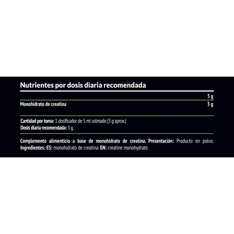 Creatina monohidrato 200 mesh. 250 g