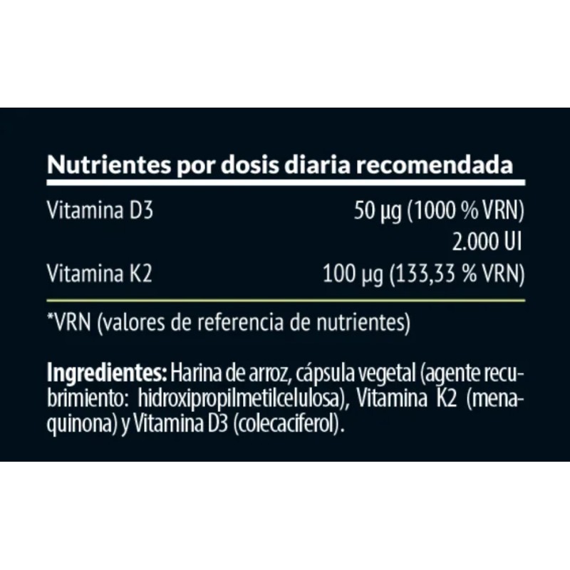 DKbull (Vitaminas D3 + K2). 60 Cápsulas