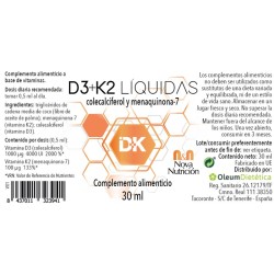 Vitamina D3+K2 Líquida 30 ml 2