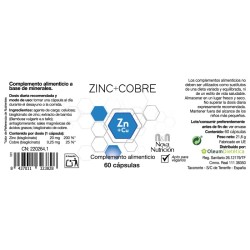 Zinc+cobre. 60 cápsulas 2