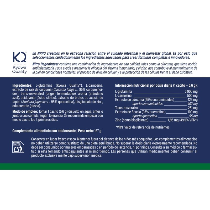 REGENintest en polvo. 167 g