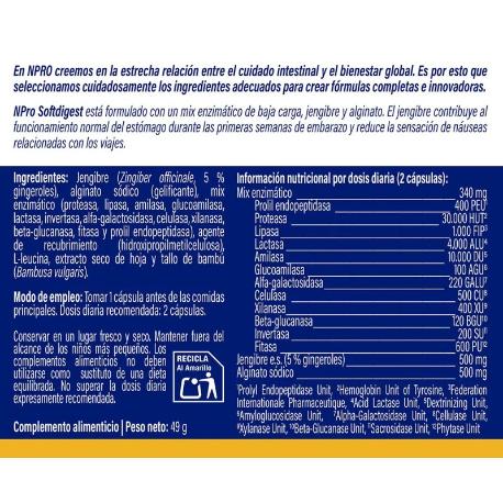 NPRO SOFTDIGEST 60 CÁPS.