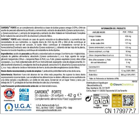 CARDIOL FORTE FÓRMULA RENOVADA 30 CÁPS. BLANDAS 