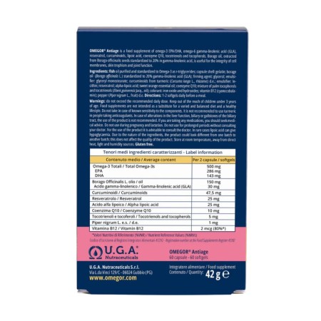 Omegor Antiage. 60 Perlas